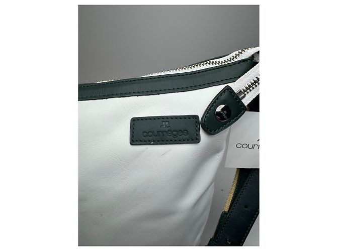 Vintage Courreges Ledertasche Weiß - Ansicht 10