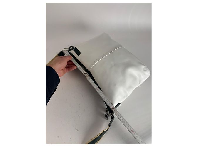 Vintage Courreges Ledertasche Weiß - Ansicht 13