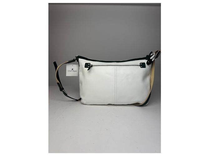 Vintage Courreges Ledertasche Weiß - Ansicht 2