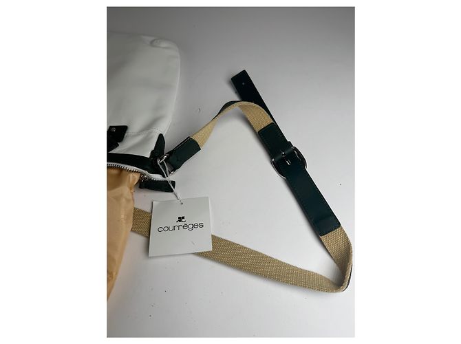 Vintage Courreges Ledertasche Weiß - Ansicht 5