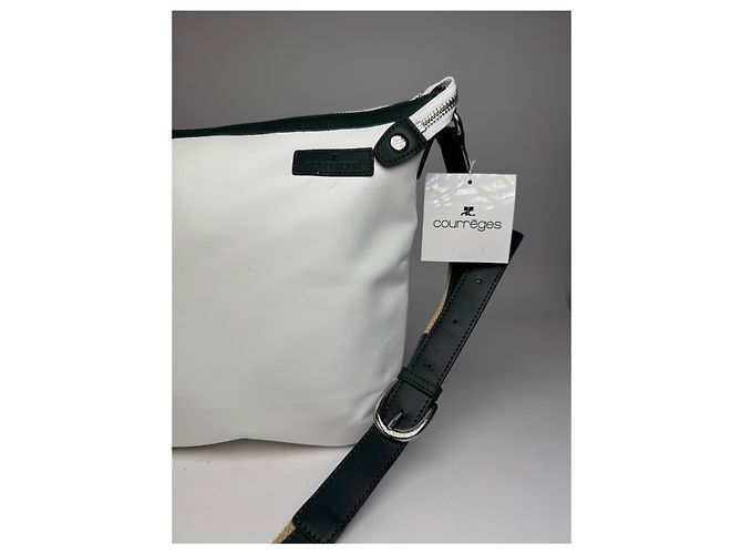 Vintage Courreges Ledertasche Weiß - Ansicht 6