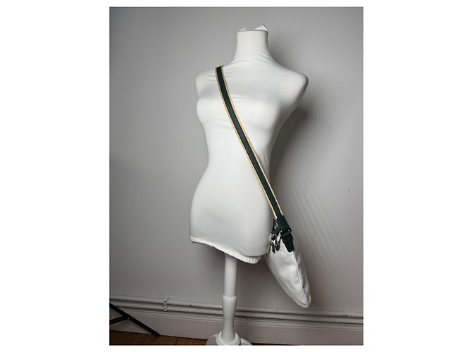 Vintage Courreges Ledertasche Weiß - Ansicht 8