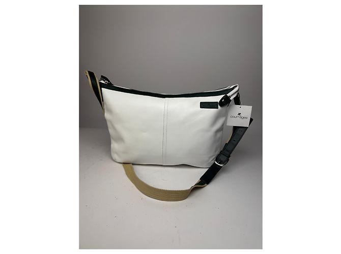 Vintage Courreges Ledertasche Weiß - Ansicht 9