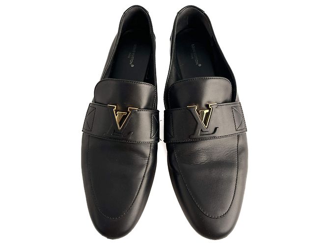 Louis Vuitton Mocassino in pelle Monte Carlo Nero - vista 2
