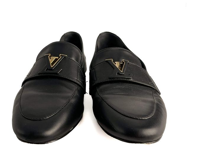 Louis Vuitton Mocassino in pelle Monte Carlo Nero - vista 3