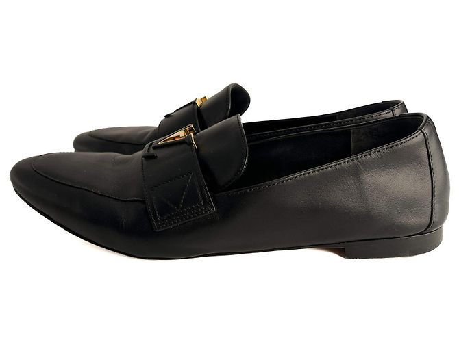 Louis Vuitton Mocassino in pelle Monte Carlo Nero - vista 4