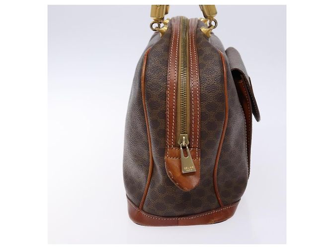 Céline Borsa Celine Macadam Macadam in pelle Marrone - vista 4