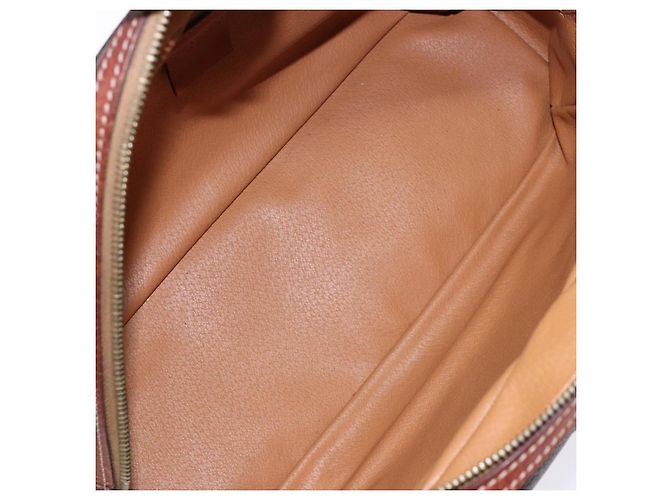Céline Borsa Celine Macadam Macadam in pelle Marrone - vista 5