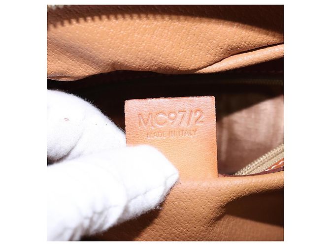 Céline Borsa Celine Macadam Macadam in pelle Marrone - vista 7