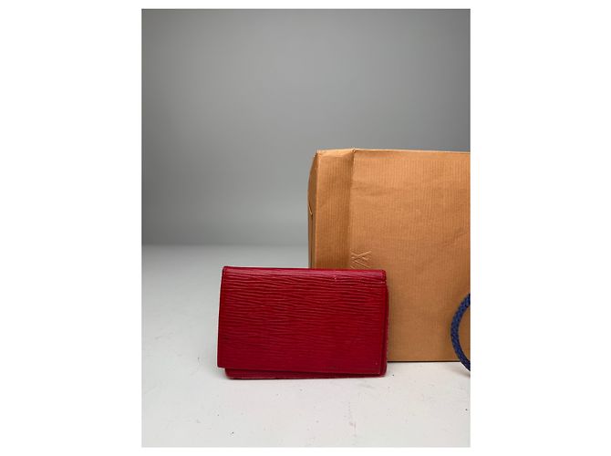 Vintage Louis Vuitton EPI Leder Kartenhalter rot - Ansicht 10