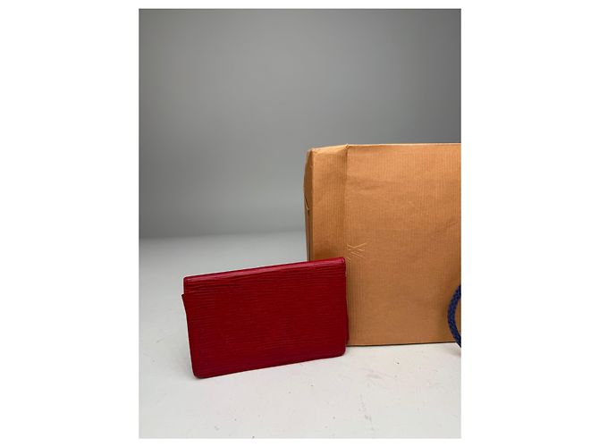Vintage Louis Vuitton EPI Leder Kartenhalter rot - Ansicht 11