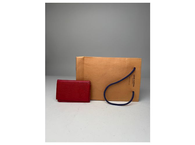 Vintage Louis Vuitton EPI Leder Kartenhalter rot - Ansicht 3
