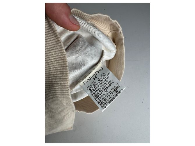 Vintage Burberry Nova Check Kurzarm-Pullover beige M - Ansicht 7