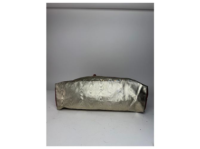 Vintage Loewe Madrid Lederhandtasche in Gold Silber - Ansicht 12