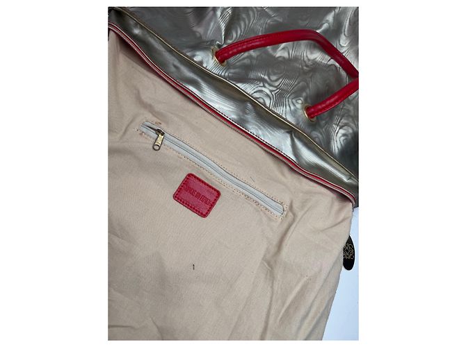 Vintage Loewe Madrid Lederhandtasche in Gold Silber - Ansicht 4