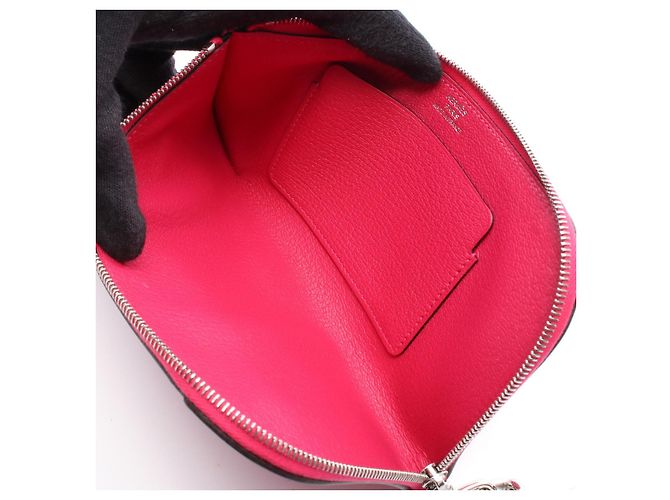 Hermès Pochette Hermes Strap GM Evercolor Rosa - vista 3