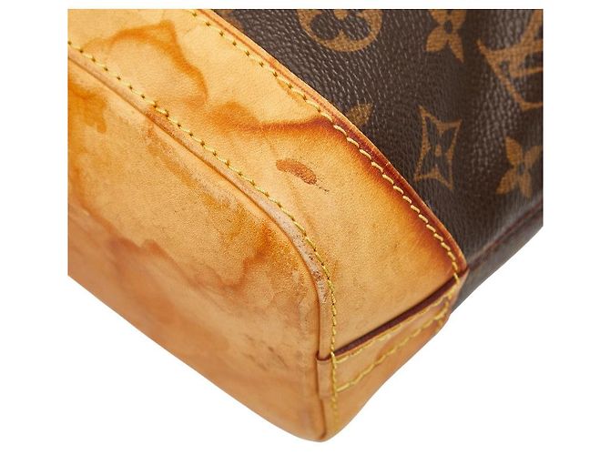 Borsa Tote Monogram Lockit Louis Vuitton Marrone - vista 4