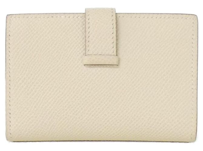 Portafoglio Mini Epsom Béarn di Hermès Bianco - vista 2