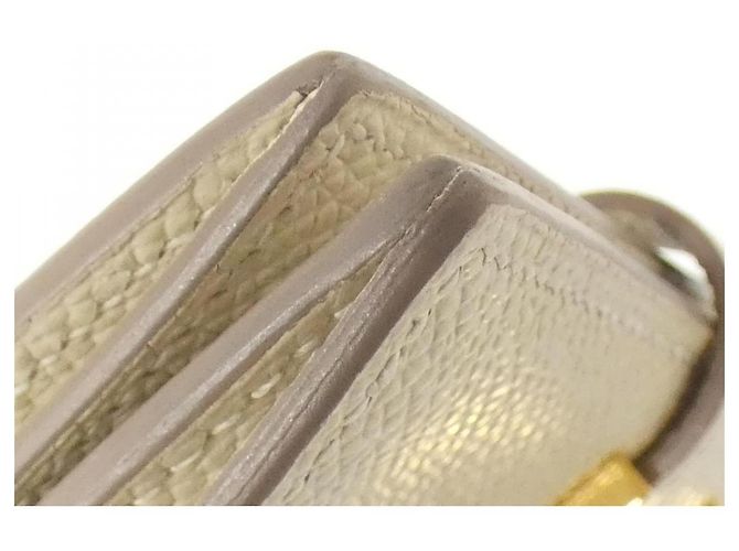 Portafoglio Mini Epsom Béarn di Hermès Bianco - vista 5