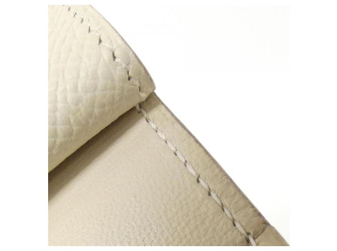 Portafoglio Mini Epsom Béarn di Hermès Bianco - vista 8