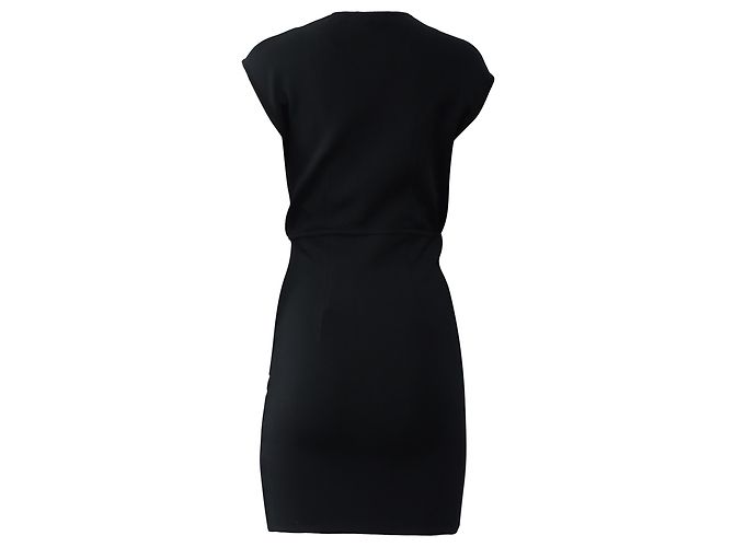 Abito Mini V-neck in Rayon Nero Alexander Wang - vista 4