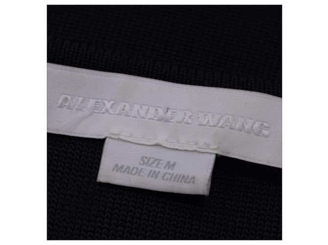 Abito Mini V-neck in Rayon Nero Alexander Wang - vista 5