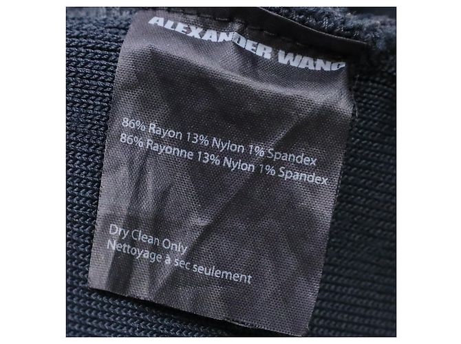 Abito Mini V-neck in Rayon Nero Alexander Wang - vista 6