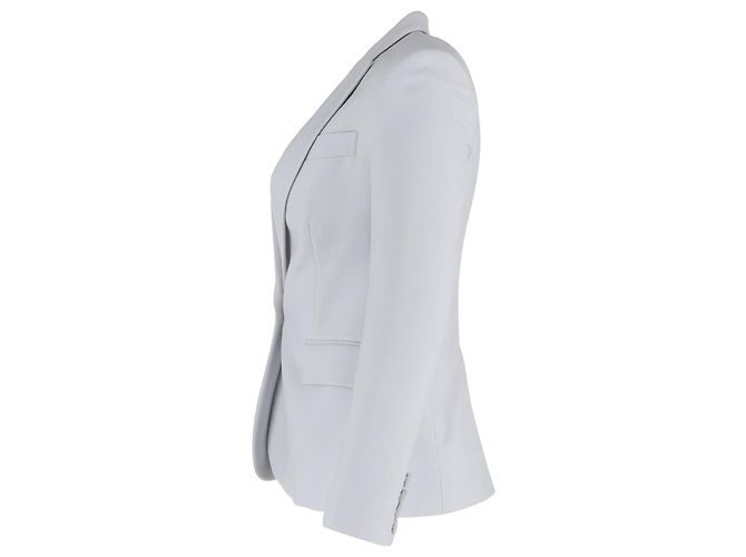 Stella Mc Cartney Einreiher-Blazer aus hellblauer Viskose mit Taschen von Stella McCartney - Ansicht 2