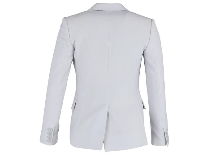 Stella Mc Cartney Einreiher-Blazer aus hellblauer Viskose mit Taschen von Stella McCartney - Ansicht 3