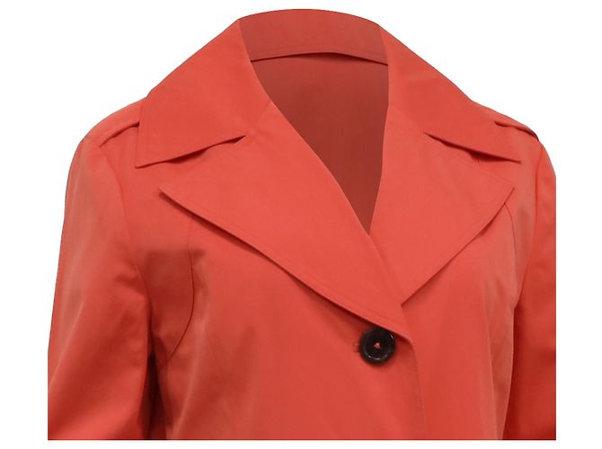 Trench coat de algodón naranja de Michael Kors - vista 2