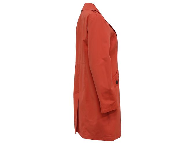 Trench coat de algodón naranja de Michael Kors - vista 3