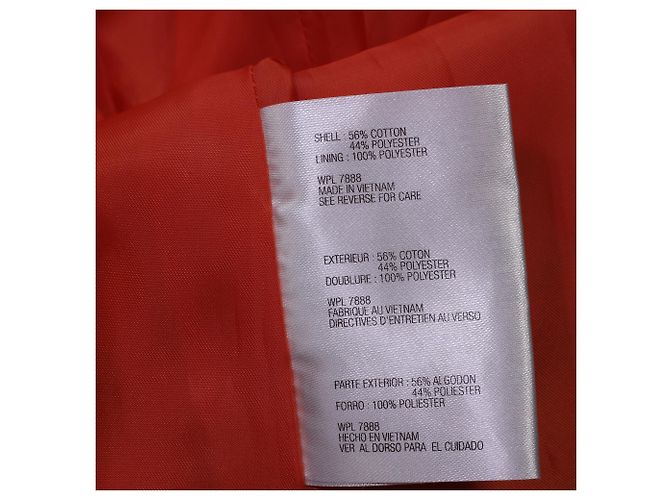 Trench coat de algodón naranja de Michael Kors - vista 6