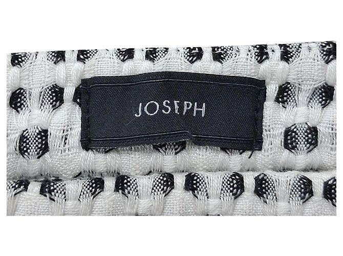 Falda Mini de Punto con Patrón en Algodón Negro y Blanco Joseph - vista 3