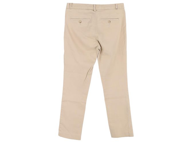 Pantalones rectos de algodón beige Ralph Lauren - vista 2