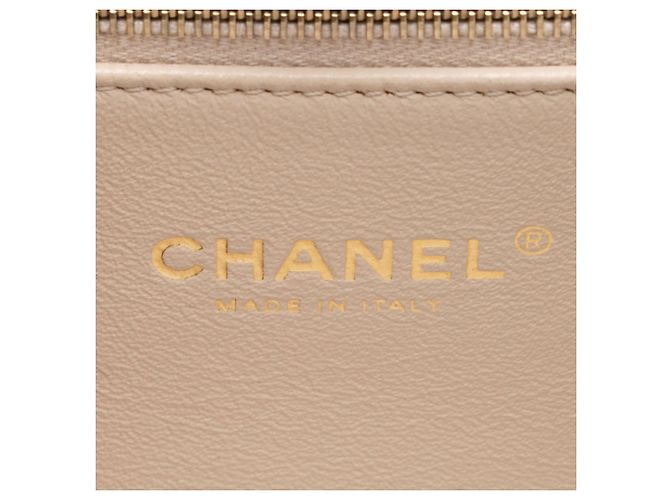 Gabrielle Chanel Calfskin Coco Luxe Large Shopping Tote Brown Beige - view 8
