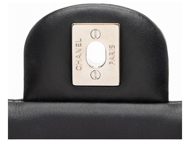 Gabrielle Clutch Clásico de Charol con Cadena de Chanel Negro - vista 10