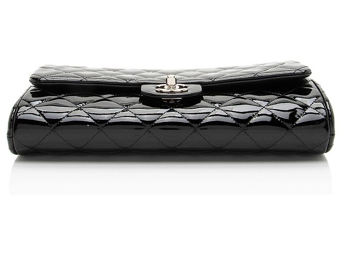 Gabrielle Clutch Clásico de Charol con Cadena de Chanel Negro - vista 4