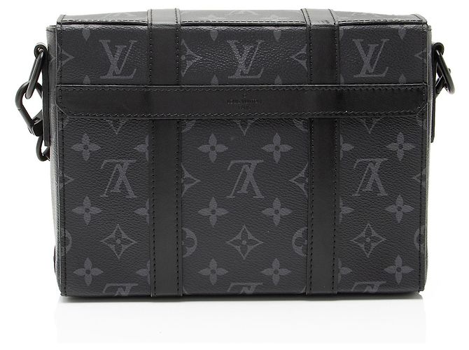 Messenger Trunk Monogram Eclipse Louis Vuitton Nero - vista 3