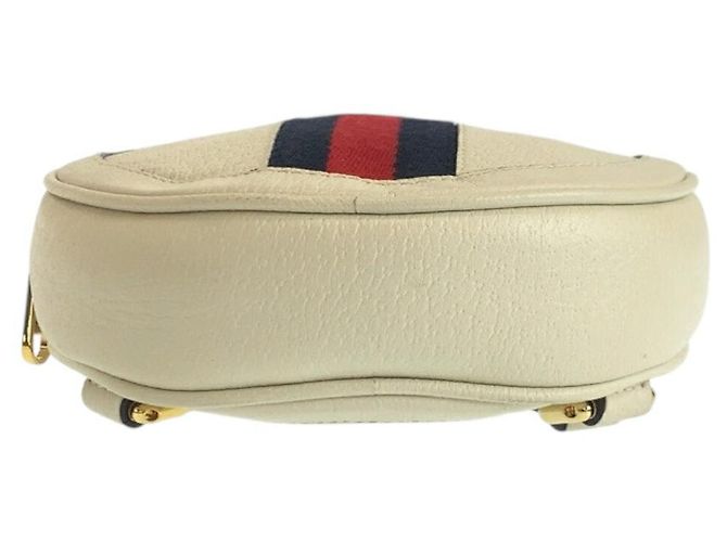 Gucci Ophidia Leder-Rucksack Weiß - Ansicht 3