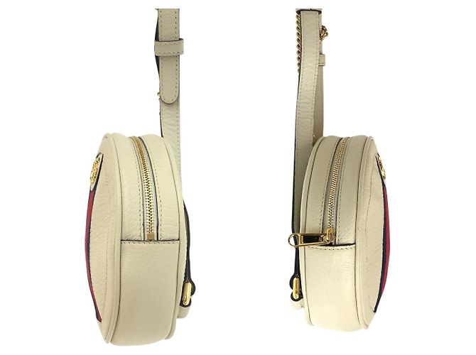 Gucci Ophidia Leder-Rucksack Weiß - Ansicht 5