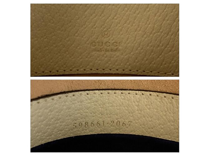 Gucci Ophidia Leder-Rucksack Weiß - Ansicht 7