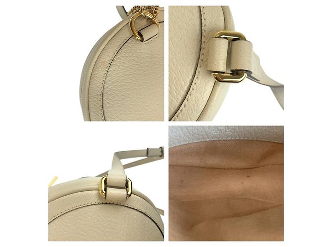 Gucci Ophidia Leder-Rucksack Weiß - Ansicht 8