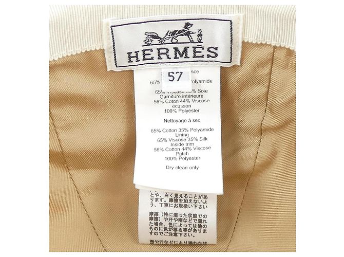 Cappello SERENA EPERON D'OR di Hermès Marrone Beige - vista 3