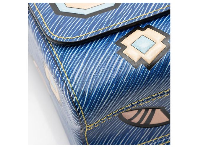 Borsa a Spalla Azteque Twist MM in Pelle Epi Edizione Limitata Louis Vuitton Blu - vista 10