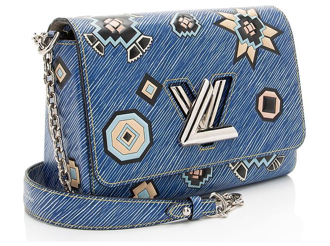 Borsa a Spalla Azteque Twist MM in Pelle Epi Edizione Limitata Louis Vuitton Blu - vista 2