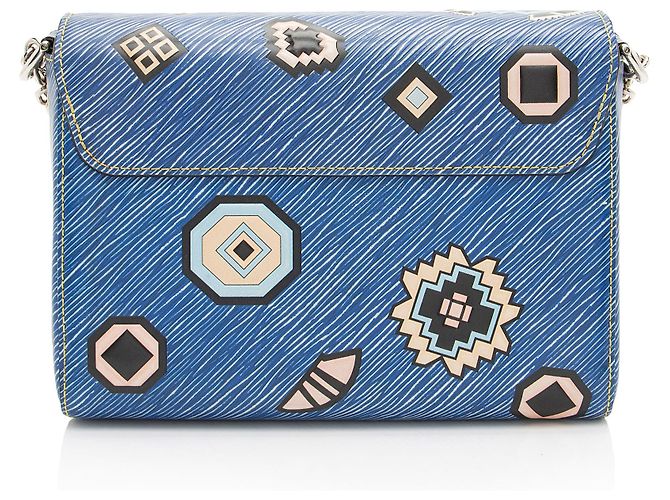 Borsa a Spalla Azteque Twist MM in Pelle Epi Edizione Limitata Louis Vuitton Blu - vista 3