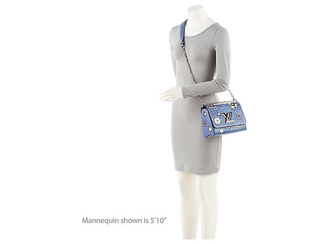 Borsa a Spalla Azteque Twist MM in Pelle Epi Edizione Limitata Louis Vuitton Blu - vista 5