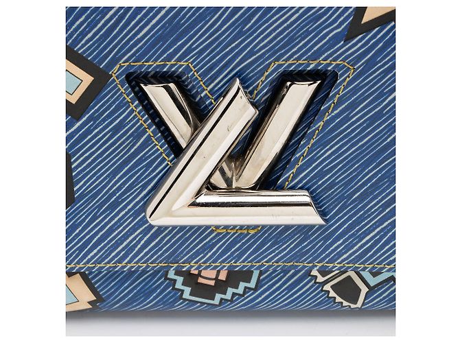 Borsa a Spalla Azteque Twist MM in Pelle Epi Edizione Limitata Louis Vuitton Blu - vista 9