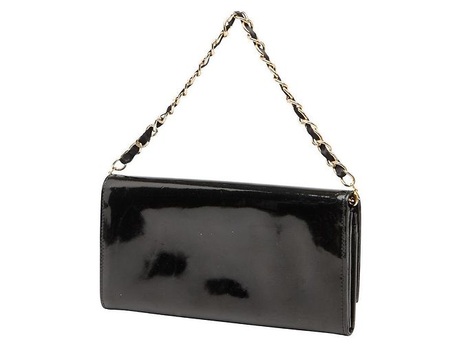 Christian Dior Borsa a mano 2 in 1 in pelle verniciata Dior Nero - vista 2