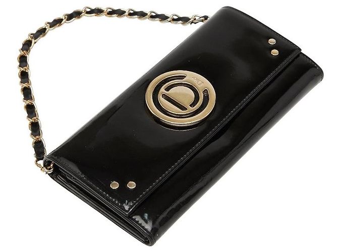 Christian Dior Borsa a mano 2 in 1 in pelle verniciata Dior Nero - vista 5